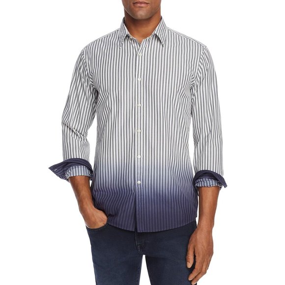 Michael Kors Other - Michael Kors Men's Cotton Slim Fit Button-Down Shirt - M / Midnight